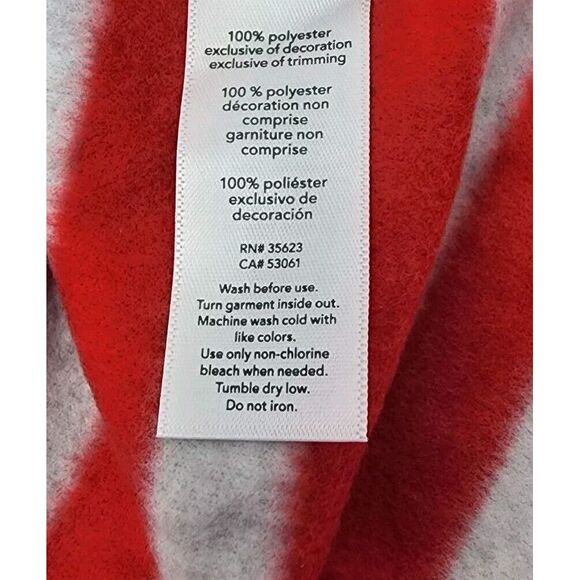 Carter's Just One You Newborn 0 months Reindeer Striped Fleece Footed Pajama - Picture 11 of 12